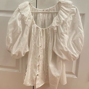 Mango white blouse